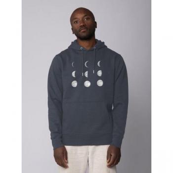 Felpa Watapparel Moonphases, Colore Antracite/Bianco