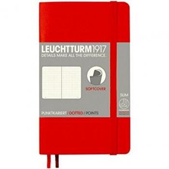 LEUCHTTURM1917 A6 Notebook Softcover 123 Pages Red