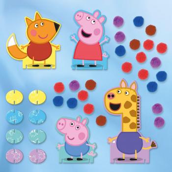 Peppa Pig Multicolour Pompom Craft Cards