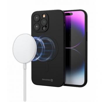 Swissten MagStick Hülle für iPhone 14 Pro Max Schwarz