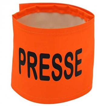 Orange Fluo Brassard Haute Sécurité Presse
