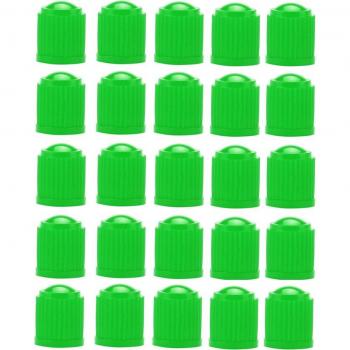 25-Piece Set of Plastic Wheel Valve Caps for Vehicles