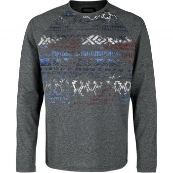 Red Raglan Uomo – Maglia Grigia a Maniche Lunghe (S‑XL)
