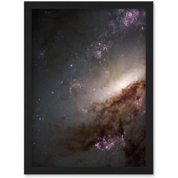 Orange‑Purple Spiral Galaxy Poster