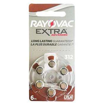 Rayovac 312 PR41 Batterie Extra Advanced formato Brown – 60 pezzi in confezione
