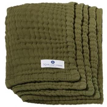 Nordic Coast Company Baby Kuscheldecke Oliv