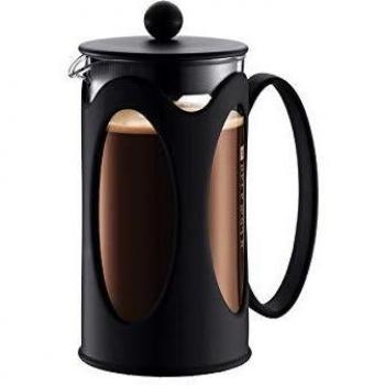 Bodum 3‑Cup Glass French Press – 350 ml, Black