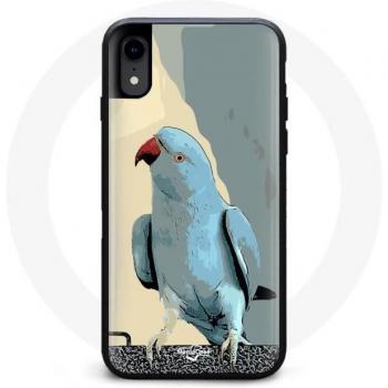 Étui iPhone X Perruche Bleu