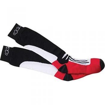 Calcetines de Rendimiento Alpinestars Road Racing – Negro-Rojo, EU 42½‑47½