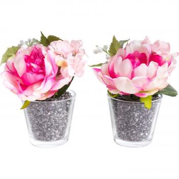 Elegantes Pfingstrosen-Hortensien-Arrangement
