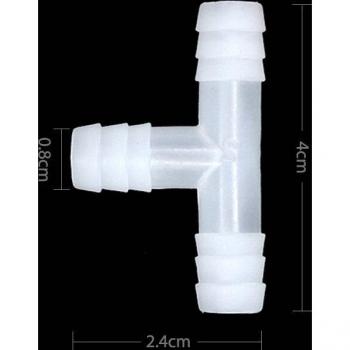 T‑connector 8 mm en plastique, mamelon poulet, abreuvoir pour lapin – ensemble de 20 tubes d’arrosage