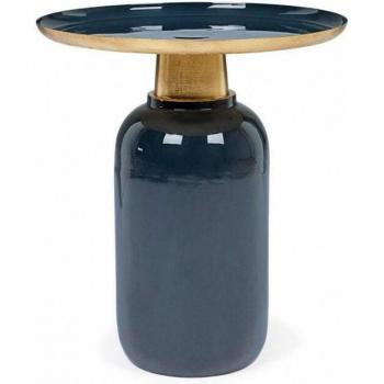 PiattoMetallo Blu 40,5 cm – tavolino rotondo