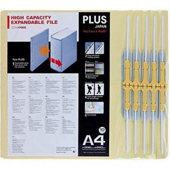 PLUS Japan Zero Max Platzsparordner beige, 10 Stück