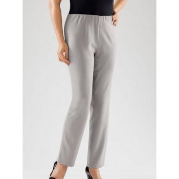 Pantalon chic Helline gris avec ceinture invisible 42