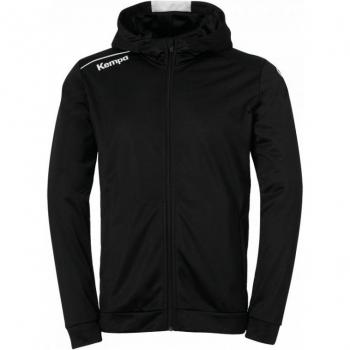 Kempa Black Hooded Tracksuit Jacket