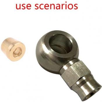 Conector de manguera AN3 para ajuste de extremo PTFE