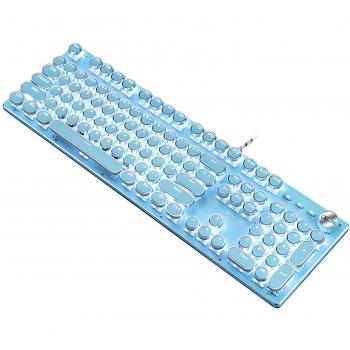 Slim Mechanical Gaming Keyboard and Mouse Set with Fashionable LED Lights