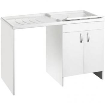 Tapa Lavadora con Bañera Blanca L124xH89 cm (Derecha)
