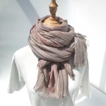 Écharpe tendance en laine de coton pour hommes