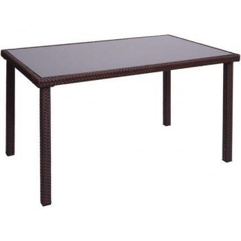 Balkon‑Garten-Tisch MCW G19 – 120 × 75 cm – Naturbraun