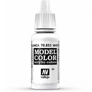VALLEJO MODEL COLOR 17 ML WHITE GLASS EFFECT ACRYLIC PAINT