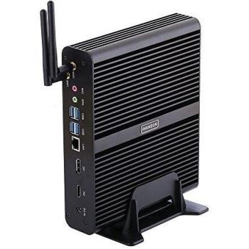 Mini PC 4K sans ventilateur, ordinateur de bureau, serveur, Intel I7 8550U/8565U/8559U/8569U/8650U, Windows 10 ou Linux Ubuntu, BM14, WiFi AC/BT/4USB3.0/4USB2.0/DP/HDMI/LAN