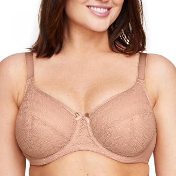 Glamorise Plus Size Cappuccino WonderWire Bra 44DD