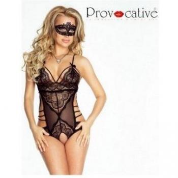 Hochwertiger Spitzen-Ouvert-Body von Provocative