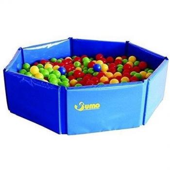 Piscina de bolas plegable Sumo Didactic, 200 x 40 cm, color azul