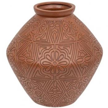 Jarre en céramique Exotic Panama H35cm rose terracotta