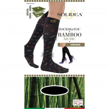 Medias Solidea Bamboo Hasta la Rodilla 3L Gris