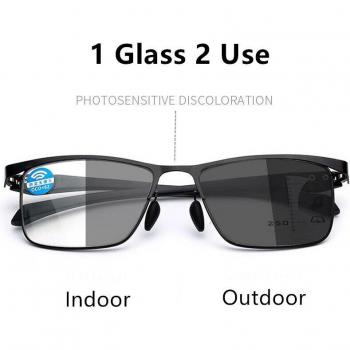 Men's Multifocal Photochromic Reading Glasses