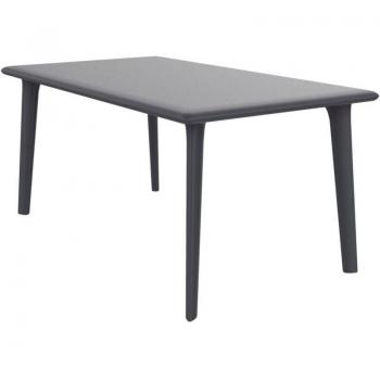 Mesa de Fijalo 160x90 en Gris Oscuro para Interiores y Exteriores