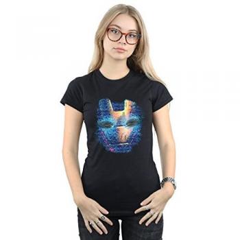 Distressed Iron Man Head T‑Shirt