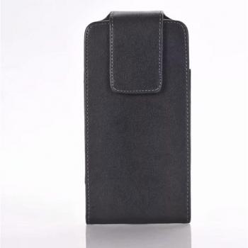Funda de teléfono con clip para cinturón de cuero