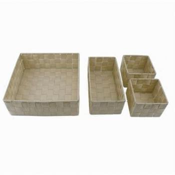 Bolsa Multiusos Beige: 4 Compartimientos Organizador