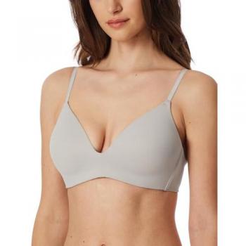 SCHIESSER Weicher Padded BH ohne Bügel in Grau-Jaspe