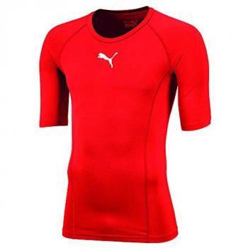 Puma LIGA Tee SS Jr-655919 Maglietta Sportiva Unisex 140 Rosso