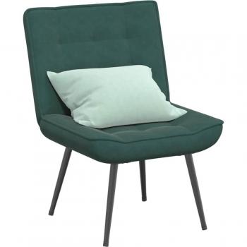 Poltrona Relax Verde Scuro Velluto 64x74x84