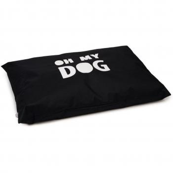 Beeztees loungekussen Oh My Dog zwart, type loungekussen, afmetingen 100 x 70 cm, geschikt voor honden