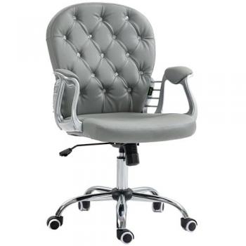 Vinsetto Ergonomic Office Chair with 360° Swivel and Diamante Padding