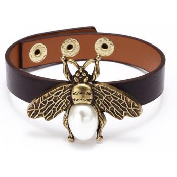 Adjustable Bee Charm Bracelet for Women