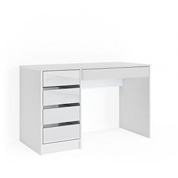 Vicco Kosmetiktisch Sherry, Weiß Hochglanz 120 x 75 cm