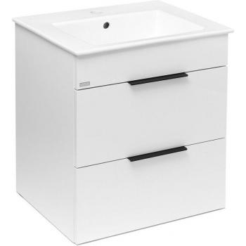 Lavabo-Blanc Roca Cube avec 2 Tiroirs