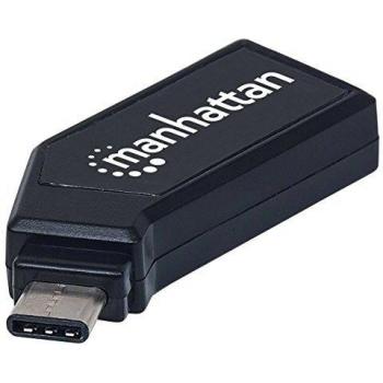 Manhattan 102001 USB‑C Mini 24‑Fach Kartenleser/Writer Hi‑Speed USB 2.0 Schwarz