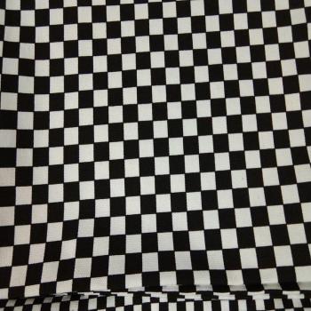Tissu intérieur coton épais imprimé F1 blanc noir