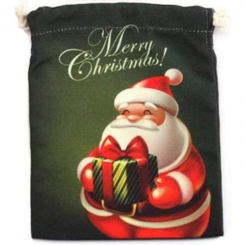 Bolsa de Navidad Reutilizable con Diseño de Santa