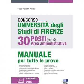 Concorso Università degli studi di Firenze. 30 posti area amminis...