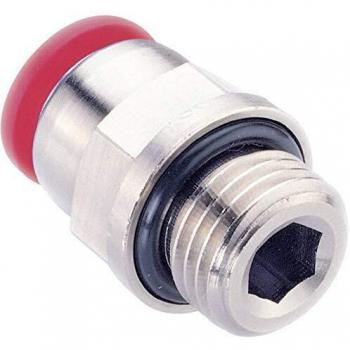 Raccordo Dritto Norgren C02250618 Filetto Esterno 1/8 Ø Tubo 6 mm 1 pz