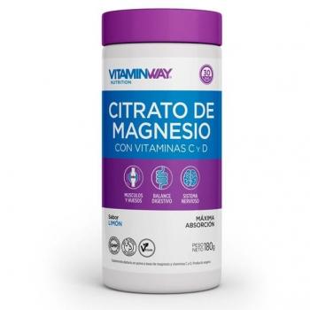 Citrato de Magnesio en Polvo con Vitaminas C y D
